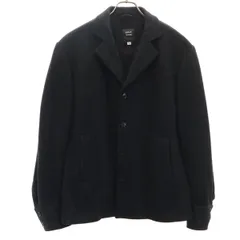 CoSTUME HOMME コスチュームオム イタリア製 メルトン ジャケット 50 ブラック メンズ 古着