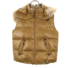 BURBERRY LONDON バーバリーロンドン ダウンベスト 160 マスタード リバーシブル 三陽商会 キッズ 古着