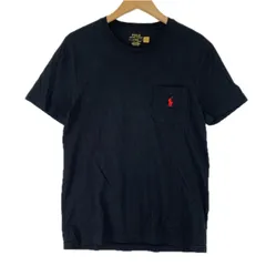 POLO RALPH LAUREN ポロ・ラルフローレン ワンポイント刺繡半袖Ｔシャツ sizeM/ブラック