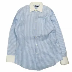 ポールスミス PAUL SMITH ビジネス ドレスシャツ 長袖 ストライプ カットソー L ライトブルー/2 メンズ