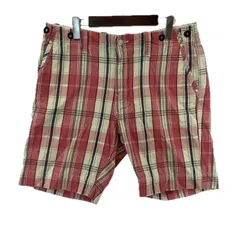 REPLAY リプレイ チェック柄 ショートパンツ size33/ピンク系