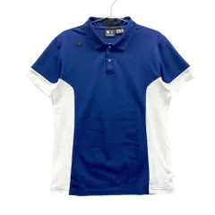 サイズ：M DESCENTE GOLF デサントゴルフ  半袖ポロシャツ  ネイビー系 [240101550131] ゴルフウェア メンズ ストスト