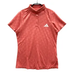 サイズ：M ADIDAS GOLF アディダスゴルフ IN6577 半袖ポロシャツ 総柄 レッド系 [240101551651] ゴルフウェア レディース ストスト