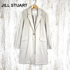 JILL STUART ジルスチュアート シングル ビジューボタン チェスターコート スプリングコート アウター ライトベージュ