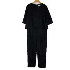 ROPE PICNIC ロペピクニック レイヤードデザイン オールインワンサロペット size38/ブラック