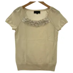 UNTITLED アンタイトル 半袖ニット size2/アイボリー