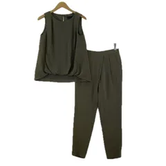 UNTITLED アンタイトルセットアップ size上2 下1/カーキ