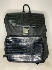 ZARA ザラ クロコダイル リュック バックパック エンボス クロコ フェイクレザー カラー: ブラック バッグ