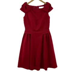 31 Sons de mode トランテアン ソン ドゥ モード リボンショルダーワンピース size38/レッド