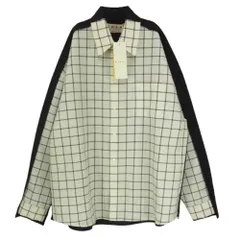 MARNI マルニ CUMU0278Q1 WOOL CHECK SHIRT MAIZE チェック切替 ウール シャツ オフホワイト系 48【美品】【中古】のサムネイル