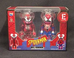サニーサイドアップ Happyくじ BE@RBRICK MARVEL SPIDER-MAN ペアボックス賞 E.カーネイジ&スパイダーカーネイジ BE@RBRICK 100% 2体セット (ボー