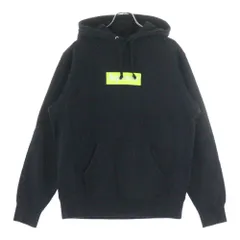 SUPREME (シュプリーム) 17AW Box Logo Hooded Sweatshirt ボックスロゴプルオーバーパーカー ブラック/イエロー