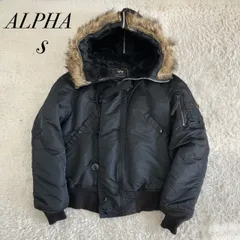 美品！ALPHA アルファ　N-2B Y2K 短丈　ファー　ブラック　USA製