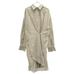ISABEL MARANT ETOILE イザベルマラン エトワール SEEN DRESS ストライプシャツワンピース RO0006FA-A1141E ホワイト×ベージュ 36