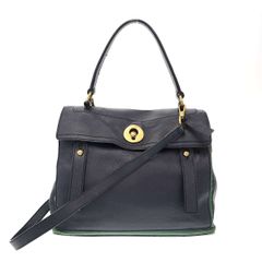 YVES SAINT LAURENT ミューズトゥ レザー トートバッグ y2k - メルカリ