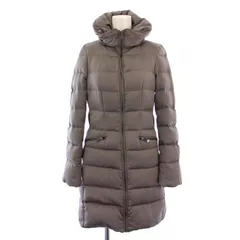 ザラウーマン ZARA WOMAN ダウンコート ロング ジップアップ ハイネック ナイロン XS グレー 0518/242/820 /BM