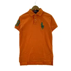 POLO RALPH LAUREN　ポロ ラルフローレン 刺繡 CUSTOM FITポロシャツ sizeS 175/92A/オレンジ