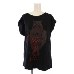 ディーゼル DIESEL Tシャツ カットソー 半袖 クルーネック プリント S 黒 /BM