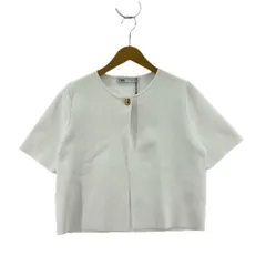美品  ZARA ザラ タグ付き ワンボタンカーディガン sizeEUR L/ホワイト