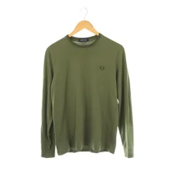 フレッドペリー FRED PERRY ロゴ刺繍 長袖Tシャツ カットソー S カーキ /HK ■OSのサムネイル