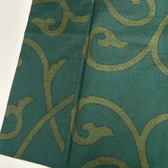 本場大島紬 色大島 一元式 裄66 唐草模様 正絹 着物 MK-1376