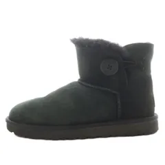 アグ オーストラリア UGG australia ミニベイリーボタン II Mini Bailey Button ムートンブーツ ショートブーツ 25.0cm 黒 ブラック 1016422 /AN5