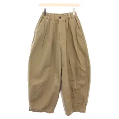 ハーベスティ HARVESTY チノクロスサーカスパンツ チノパンツ ワイド タック イージー ジップフライ ウエストゴム 1 ベージュ A11709-51 /BB