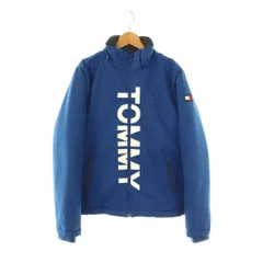 トミーヒルフィガー TOMMY HILFIGER ロゴ 中綿 ジャケット ジップアップ 164 ブルー /HK ■OS