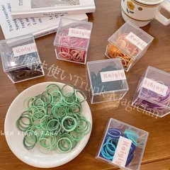 【送料無料】100本のかわいいキャンディーカラーの下地ヘアゴムins乙女心カラーのシュシュゴム女性の髪ゴムひも CCVZSP1120P166