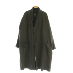 パドカレ pas de calais ロングコート ウール ヘリンボーン ライナー付 34 ブラウン /MY ■OSのサムネイル