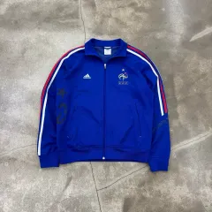 【希少 タグ付き】 adidas フランス代表 パリ ハーフジップ ジャージ 激レア／タグ付】 90s フランス代表 トレーニングウェア上下 - メルカリ