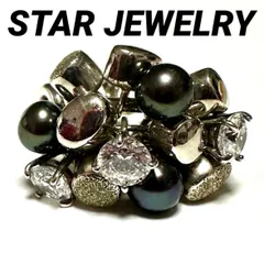 スタージュエリー　STAR JEWELRY　指輪　リング　SV925　ラインストーン　シルバー　7.5号