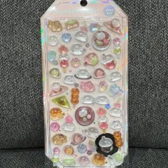 ボンボンドロップ もちもちボンボン　シャーベット　シール シマエナガ 和菓子 ぷくぷく 立体ステッカー 手帳 デコ コラージュ スクラップ 未使用 正規品　ボンボンドロップシール もちもちボンボン シャーベット　クーリア