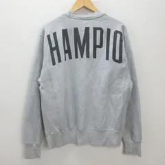Q■チャンピオン/CHAMPION リバースウィーブ スウェットシャツ/トレーナー■灰【XL】MENSレトロ/30【中古】