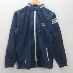 G■80s■アディダス/adidas ナイロンジャケット【M】紺/men's/64【中古】■