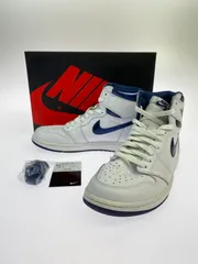 【中古品】NIKE ナイキ AIR JORDAN 1 RETRO HIGH OG METALLIC NAVY (2016) 555088-106 エア ジョーダン 1 レトロ ハイ オリジナル スニーカー 靴 【160-251120-kk-28-min】
