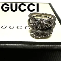 グッチ　GUCCI　指輪　リング　ガーデン　スネーク　ダブルスネーク　蛇　Ag925　シルバー　20号