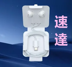 【速達郵便発送】type-Cコネクター型　有線イヤホン