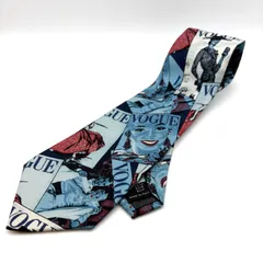 【 極美品 】Gianni Versace　ジャンニヴェルサーチ　メンズネクタイ　シルク　VOGUE柄