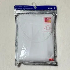 【未使用品】ユニクロ ヒートテック クルーネックT（九分袖）メンズ S ホワイト