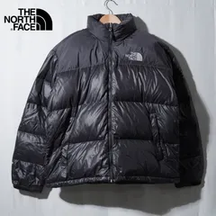 ノースフェイス THE NORTH FACE ヌプシ ダウンジャケット 700フィル XL ブラック ロゴ刺繍 テック系 オーバーサイズ ストリート 古着 Z244