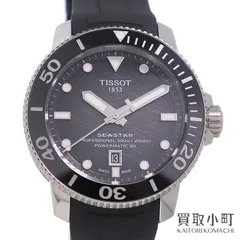 ティソ  シースター2000 プロフェッショナル パワーマティック80 オートマティック メンズ ダイバーズウォッチ ラバーベルト T-スポーツ 自動巻き 男性用腕時計 T120.607.17.