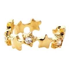 【ゴールド×ワンサイズ】[Cream dot. クリームドット公式] イヤーカフ レディース  イヤーカフ 金属アレルギー ニッケルフリー イヤカフ 片耳用 メタル 星 アストロ ビジュー 大人 上品 エレガント  
