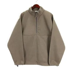 アーバンリサーチ ドアーズ URBAN RESEARCH DOORS add fabrics ハーフジップ プルオーバー モカ L 250529E ■GY03