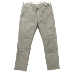 メンズビギ MEN'S BIGI テーパード パンツ ヘリンボーン スリム S グレー ■YHS8のサムネイル