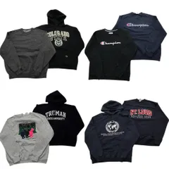 古着卸 まとめ売り チャンピオン Champion スウェット 8枚セット (メンズ L ) カレッジ風 チームロゴ フーディー 中古 古着 NC6968