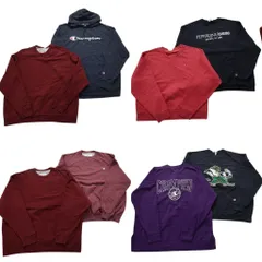 古着卸 まとめ売り チャンピオン Champion スウェット 8枚セット (メンズ 2XL ) 英文字 フーディー ロゴ ワンポイント 中古 古着 NC6965