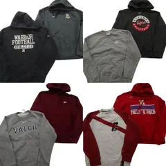 古着卸 まとめ売り ナイキ NIKE スウェット 8枚セット (メンズ S ) ラグラン チームロゴ フーディー ワンポイント 中古 古着 NC7019