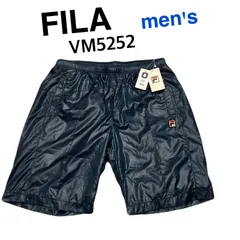 【新品タグ付き】 FILA フィラ メンズ ハーフパンツ VM5252 フィラネイビー 撥水 メッシュ 刺繍ロゴ テニス スポーツ