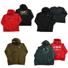 古着卸 まとめ売り ナイキ NIKE スウェット 7枚セット (メンズ M ) チームロゴ フルジップ フーディー スウォッシュ 中古 古着 NC7037